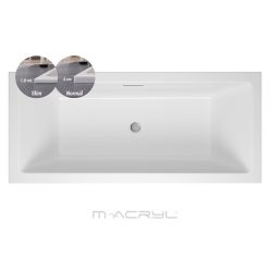 Kád, M-Acryl Sabina Pro Slim 160x75 + LÁB