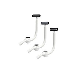   Le- és túlfolyó, M-Acryl Pro Click-Clack vízszintes túlfolyóval fényes fehér