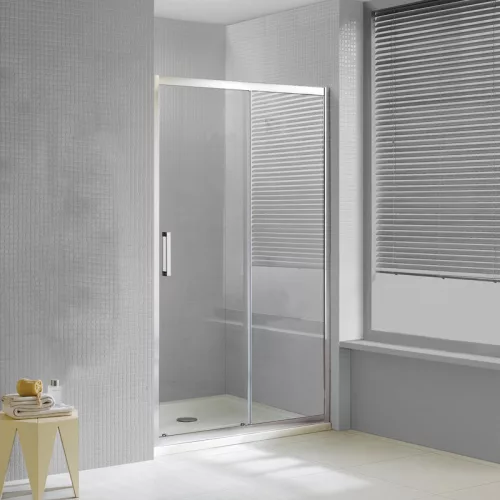 Zuhanyajtó, Wellis Premier 110 tolóajtós zuhanyfal Easy Clean bevonattal WC00516