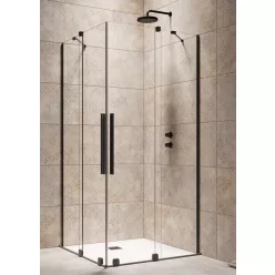 Zuhanykabin, Radaway Furo Black KDD 90x90 zuhanykabin