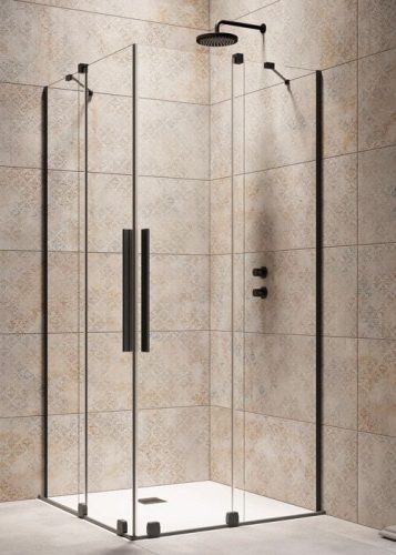 Zuhanykabin, Radaway Furo Black KDD 90x90 zuhanykabin