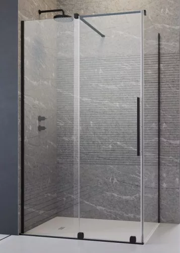 Zuhanykabin, Radaway Furo Black KDJ 100x80 balos zuhanykabin