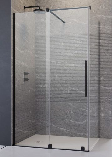 Zuhanykabin, Radaway Furo Black KDJ 140x120 balos zuhanykabin