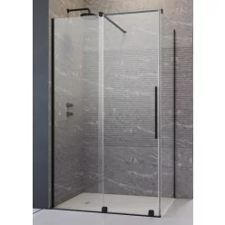 Zuhanykabin, Radaway Furo Black KDJ 160x80 balos zuhanykabin