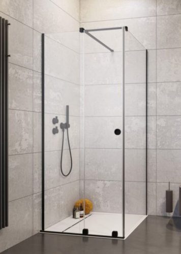 Zuhanykabin, Radaway Furo Black KDJ RH 90x80 balos zuhanykabin