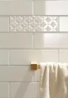 Csempe, Arte Blanca Bar White 7,8x23,7 csempe ART-23X7 BBW