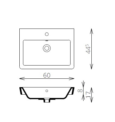 Komplett bútor, Tboss Bora 60 balos felsőszekrénnyel
