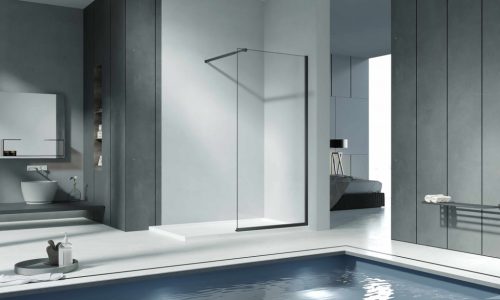 Walk-in, Aquatrend Walk-in W10-120 BLACK 120x200