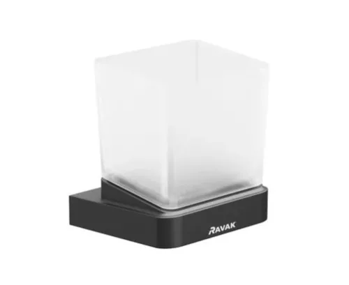 Pohártartó, Ravak Fekete színű pohártartó 10 black X07P557
