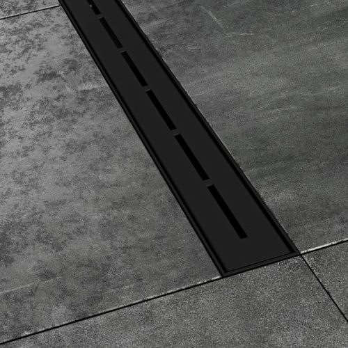 Padlóösszefolyó, Ravak Runway fekete zuhanyfolyóka 850 X01751