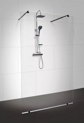 Walk-in, Sanotechnik FREEDOM I. BLACK (SANOFLEX) zuhanyfal BW100