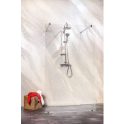   Walk-in, Sanotechnik FREEDOM II BLACK (SANOFLEX) zuhanyfal EASY CLEAN BP110