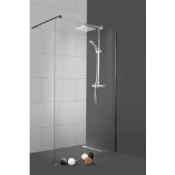   Walk-in, Sanotechnik FREEDOM II BLACK (SANOFLEX) zuhanyfal EASY CLEAN BP200