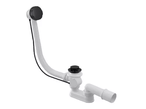 Le-és Túlfolyó, Grande automata le- és túlfolyó szifonnal (120 cm) fekete kivitel 15244