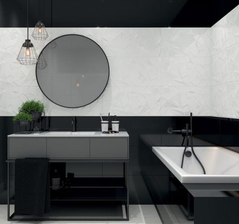 Csempe, Paradyz Classica Synergy Nero 30x60cm