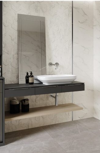 Csempe, Paradyz Classica Bliss Silver Struktura Polysk 30x60cm