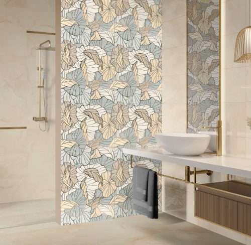 Csempe, Paradyz Classica Fancy White Polysk 30x60cm KWC-30X60 FWP