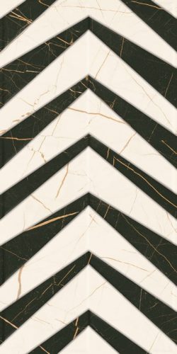 Dekorlap, Paradyz Classica Fancy White Inserto Polysk 30x60cm