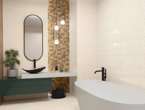 Dekorlap, Uniwersalna Mozaika Wood Natural Mix Heksagon Mat 22x25,5cm