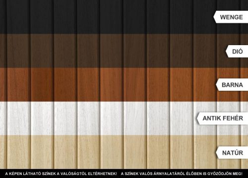 Előlap, M-Acryl Trópusi fa egyenes dió