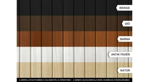 Előlap, M-Acryl trópusi fa sarokkád előlap natúr