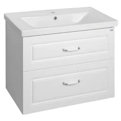   Alsó szekrény, Sapho AQUALINE FAVOLO mosdótartó szekrény, 86,5x60x44,6cm, matt fehér FV290
