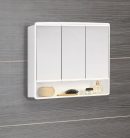 Fürdőszobabútor felső szekrény, Sapho AQUALINE LYMO tükrösszekrény, 58x49x14,7cm, fehér 1884132