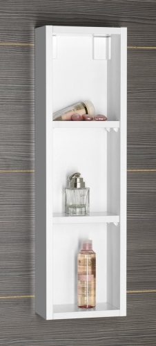 Fürdőszobabútor felső szekrény, Sapho AQUALINE ZOJA nyitott szekrény, 20x70x12cm, fehér 45463