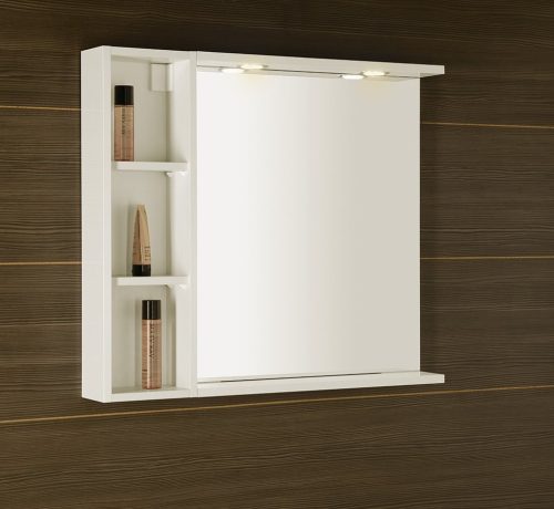 Fürdőszobabútor felső szekrény, Sapho AQUALINE ZOJA nyitott szekrény, 20x70x12cm, fehér 45463