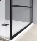 Fix zuhanyfal, Sapho GELCO CURE BLACK fix zuhanyfal, 1200mm, matt fekete CB120