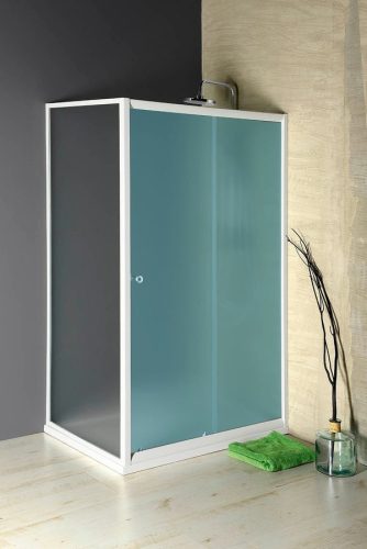 Oldalfal, Sapho AQUALINE AMADEO oldalfal, 80cm, BRICK üveg BTP80