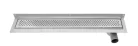 Padlóösszefolyó, Sapho AQUALINE KROKUS padlóösszefolyó sarokba, szifonnal, 760x12cm, inox 2715-80