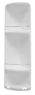 Polc, AQUALINE WHITE LINE CAESAR fördőszobai sarokpolc, 3 szintes, 226x710x160mm, ABS/fehér 7081