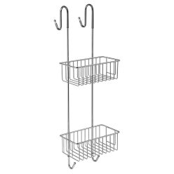   Polc, Sapho AQUALINE KRÓM LINE dupla polc és akasztó, 220x700x200mm 37007