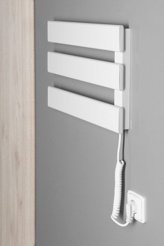 Egyenes radiátor, Sapho AQUALINE ELVIS elektromos radiátor, 50W, 480x330x45mm, fehér EB480