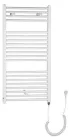 Egyenes radiátor, AQUALINE DIRECT-E elektromos radiátor patronnal, 450x960 mm, 300W, fehér ILE94T