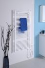 Egyenes radiátor, AQUALINE DIRECT-E elektromos radiátor patronnal, 450x960 mm, 300W, fehér ILE94T
