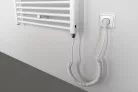 Egyenes radiátor, DIRECT-E elektromos radiátor patronnal 600x1680 mm, 800W, fehér ILE66T