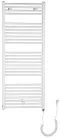 Egyenes radiátor, AQUALINE DIRECT-E elektromos radiátor patronnal, 600x1320mm, 600W, fehér ILE36T
