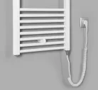 Egyenes radiátor, AQUALINE DIRECT-E elektromos radiátor patronnal, 450x1320mm, 400W, fehér ILE34T