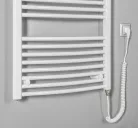 Egyenes radiátor, AQUALINE ORBIT-E elektromos radiátor patronnal, 600x1320mm, 600W, fehér ILEO36T