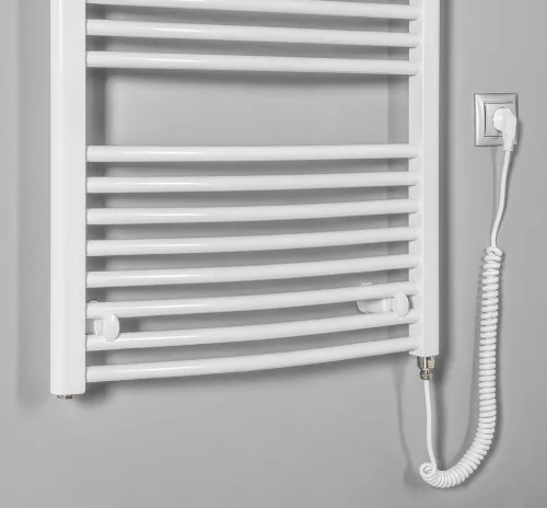 Egyenes radiátor, AQUALINE ORBIT-E elektromos radiátor patronnal, 600x1320mm, 600W, fehér ILEO36T