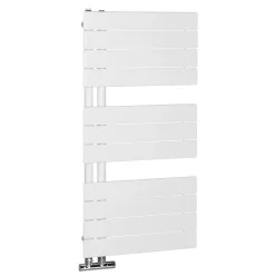   Egyenes radiátor, Sapho AQUALINE MILI fürdőszobai radiátor, 450x934mm, 381W, fehér DC600T