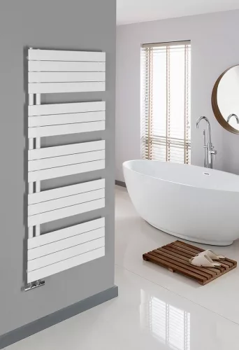 Egyenes radiátor, Sapho AQUALINE MILI fürdőszobai radiátor, 600x1510mm, 775W, fehér DC640T