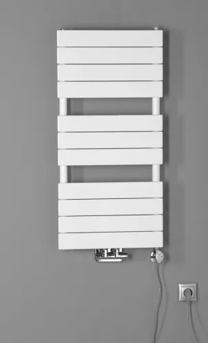 Egyenes radiátor, Sapho AQUALINE BONDI fürdőszobai radiátor, 450x934mm, fehér DC400T