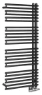 Egyenes radiátor, Sapho AQUALINE TUBINI fürdőszobai radiátor, 496x1126mm, Antracit DC305T