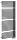 Egyenes radiátor, Sapho AQUALINE TUBINI fürdőszobai radiátor, 596x1454mm, Antracit DC325T