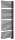 Egyenes radiátor, Sapho AQUALINE TUBINI fürdőszobai radiátor, 596x1782mm, Antracit DC335T