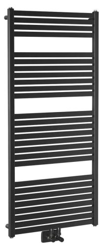 Egyenes radiátor, AQUALINE TONDI radiátor, középső bekötéssel, 600x1330 mm, matt fekete DT486T