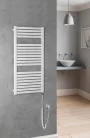 Egyenes radiátor, AQUALINE TONDI-E elektromos radiátor, 450x970 mm, 300W, fehér DE450T